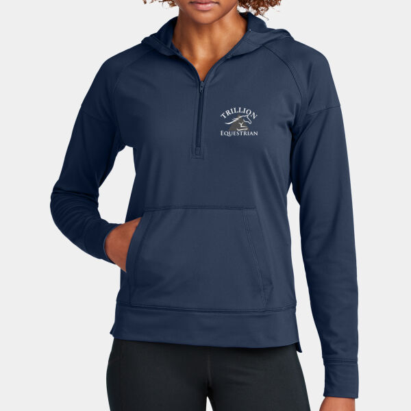 Ladies Trillion Stretch 1/2 Zip Hoodie Thumbnail