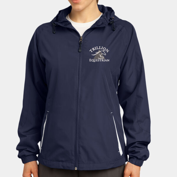 Ladies Hooded Raglan Jacket Thumbnail